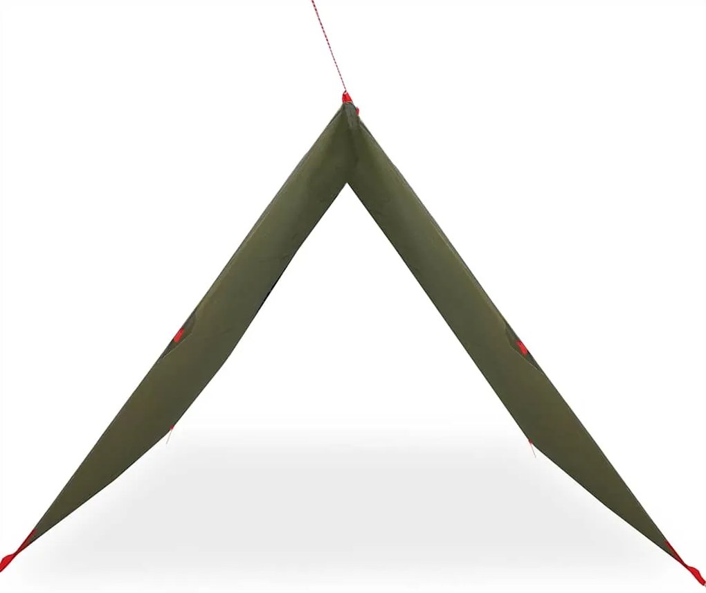 Lona de campismo 306x306 cm impermeável verde azeitona