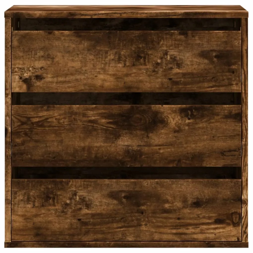 Cómoda com 3 Gavetas - 60x41x58 cm - derivados de madeira - carvalho r