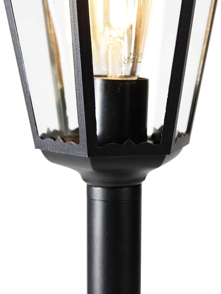 LED Lanterna de exterior inteligente de pé preta 120 cm incl. Wifi ST64 - New Orleans Clássico / Antigo
