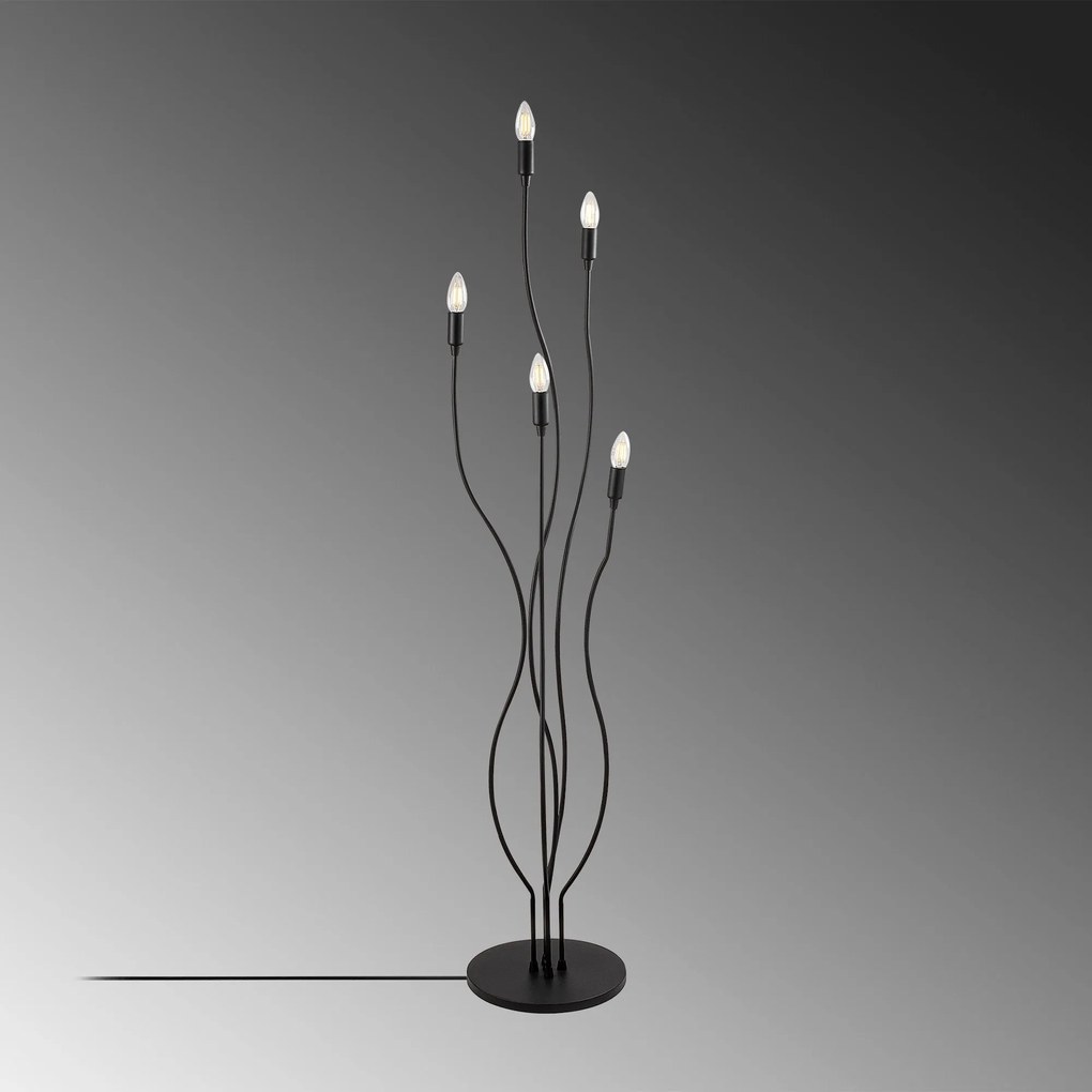 Candeeiro de Pé Bonibon – Preto – 35 x 35 x 155 cm