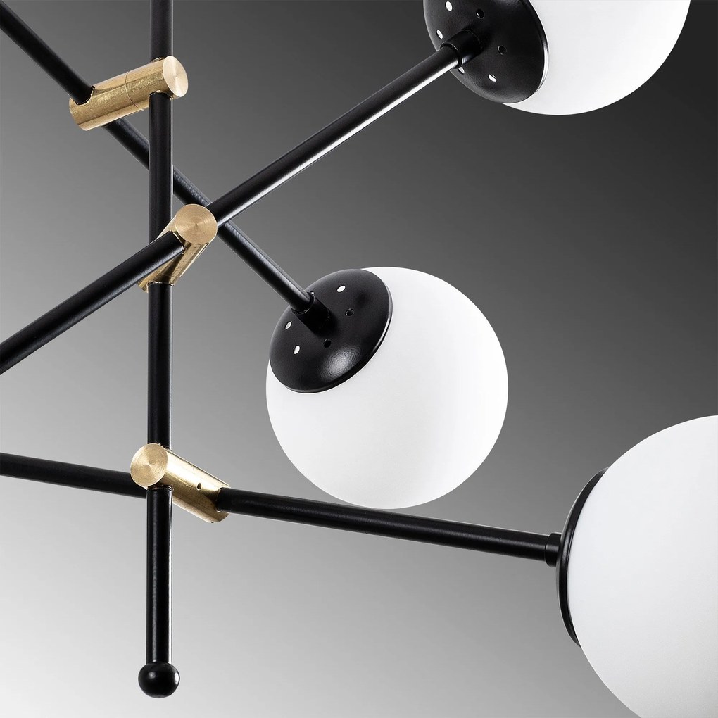 Chandelier Martı – Preto – Diâmetro 82 cm