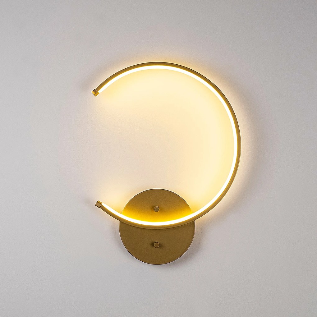 Aplique de Parede Moon – Dourado – 33x46x6 cm