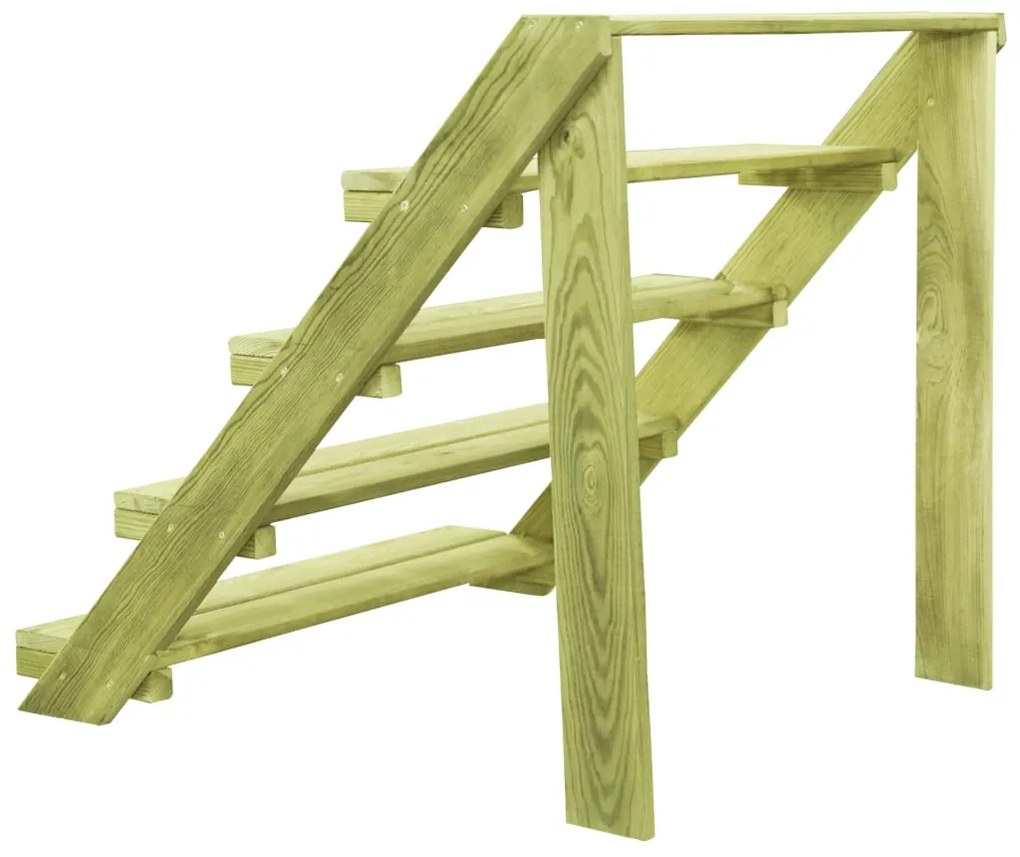 Suporte para plantas 80x80x80 cm madeira de pinho impregnada