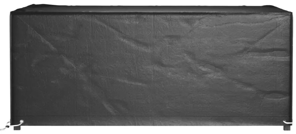 Capas p/ mobília de jardim 2pcs 8 ilhós 180x122x75cm retangular