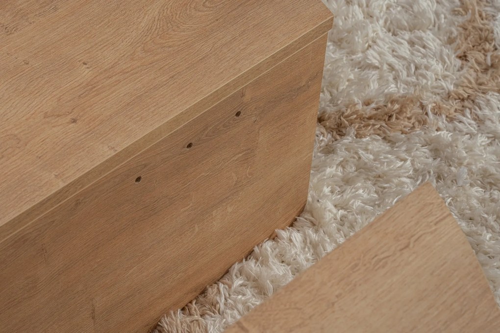Mesa de Centro Orion – Carvalho Mel – 90x30x60 cm e 85x35x30 cm