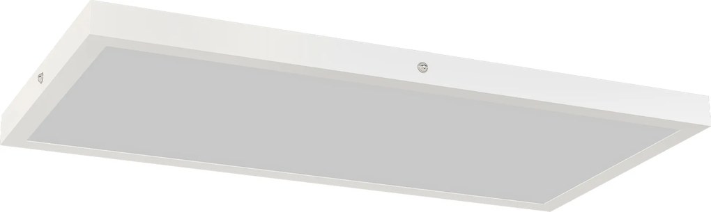 HOMCOM Conjunto de 4 Candeeiros de Teto Cor Regulável com Interruptor DIP e de Parede 3000K/4000K/6000K 60x30x3,7 cm Branco | Aosom Portugal