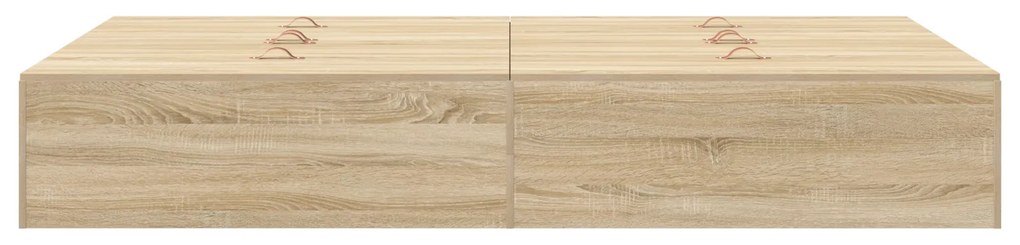 Estrado de Cama Storage vidaXL Carvalho Sonoma 120x190 cm