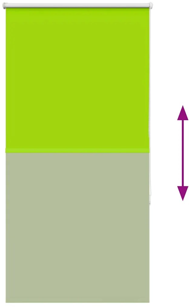 Persiana de enrolar 75x130 cm largura tecido 70,7 cm poliéster