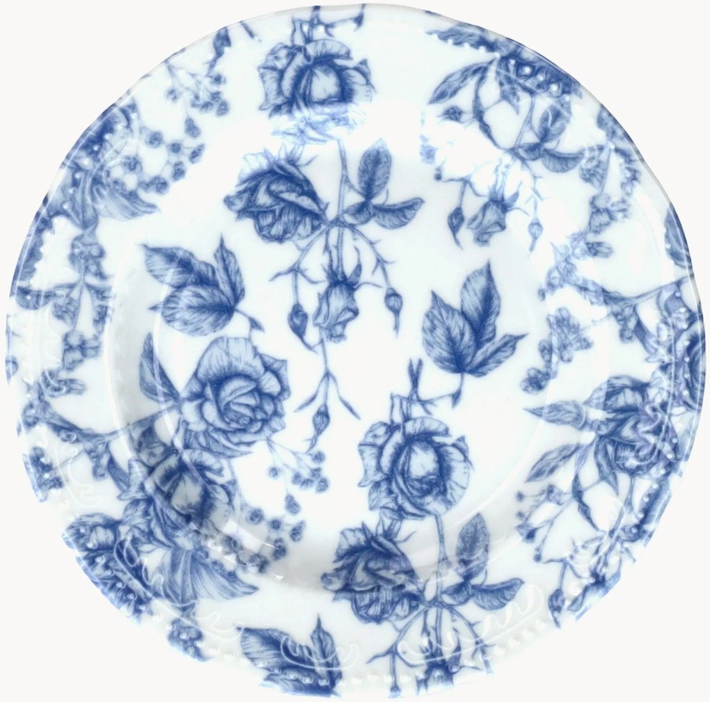 Pratos de sobremesa em porcelana Wienna, conjunto de 12