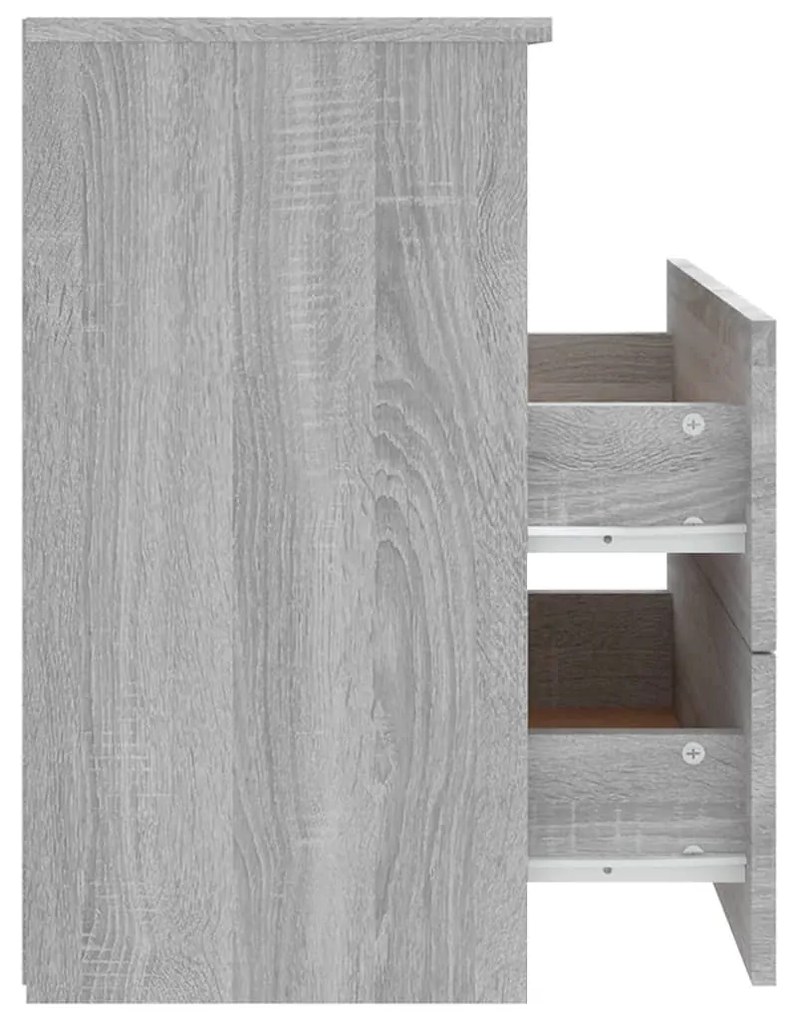 Mesa de cabeceira 50x32x60 cm sonoma cinzento