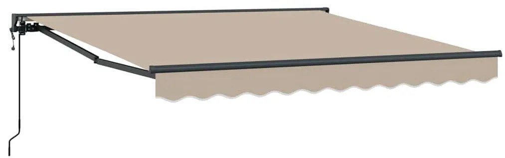 Toldo Retrátil Manual Bege 350x250 cm