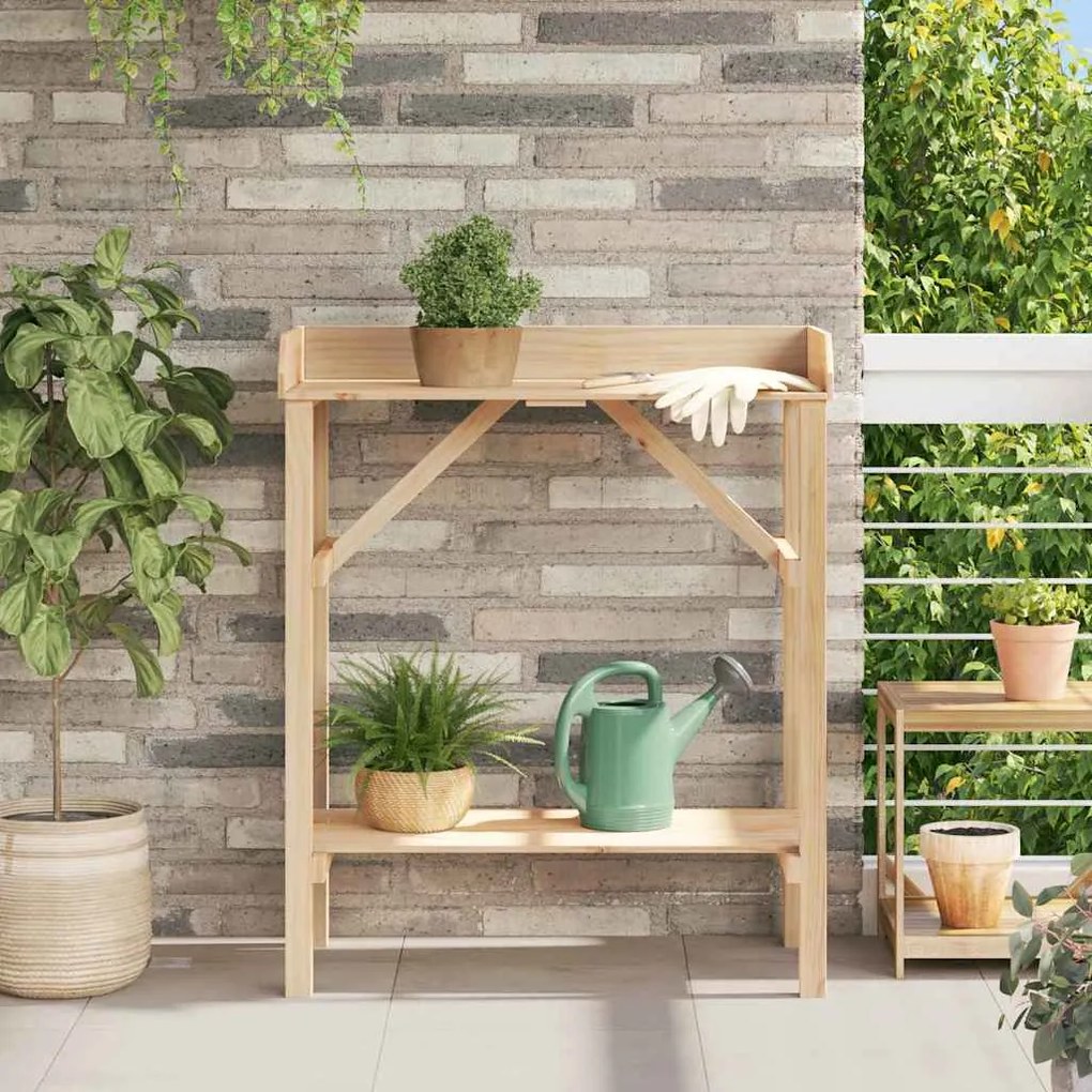 vidaXL Mesa de Jardinagem 75 x 40 x 90 cm em Madeira de Pinheiro