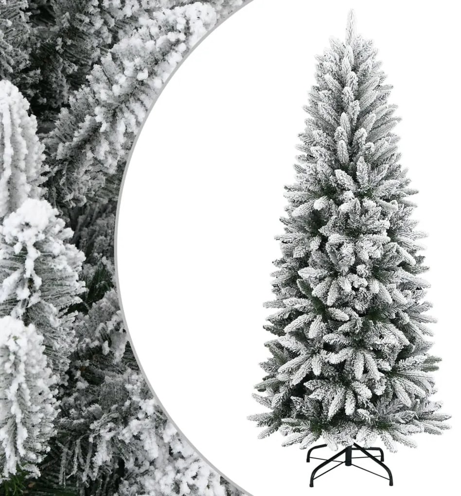 Árvore de Natal artificial com neve PVC & PE 240 cm
