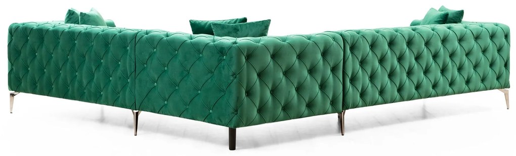 Sofá de Canto Como – Verde – 310 cm x 70 cm x 270 cm