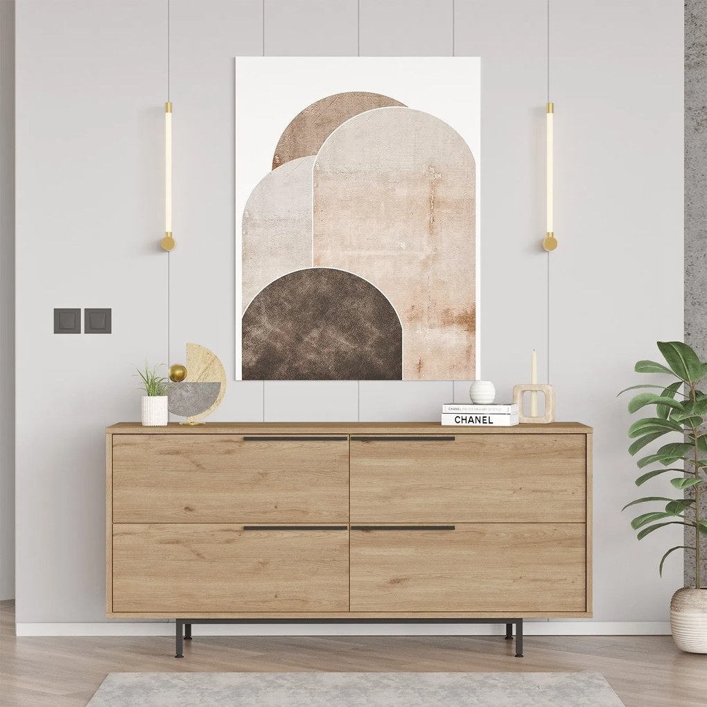 Console ON3 – Walnut – 160 cm x 74,3 cm x 44,5 cm