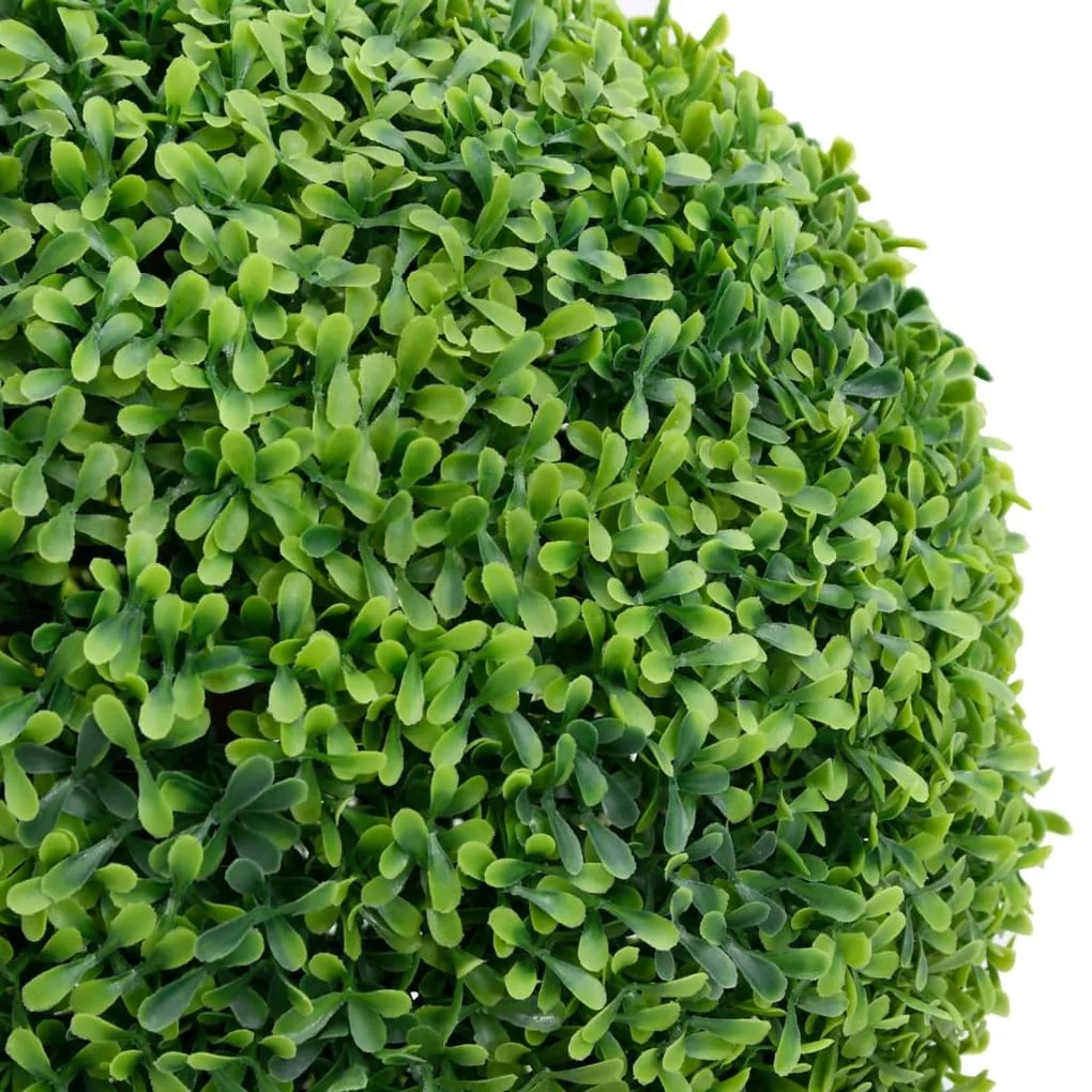 Planta artificial buxo em forma de esfera com vaso 71 cm verde