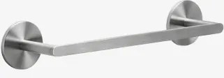Toalheiro Adesivo De Parede Com Barra Para Casa De Banho Em Aço Inoxidável Caldrumi Cinzento Escovado & ↔︎ 30 Cm - Sklum