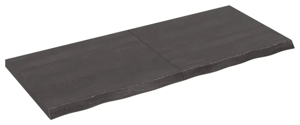 Prateleira de parede 120x50x4 cm carvalho tratado cinza-escuro