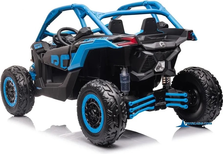 Carro elétrico para crianças 1 a 6 anos 24V MP4 CAN-AM Maverick Buggy Azul