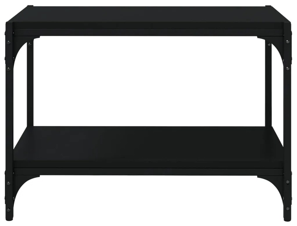Móvel de TV 60x33x41 cm derivados de madeira e aço preto