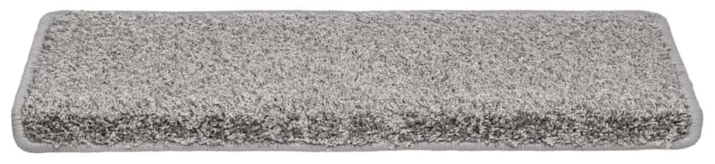 Tapetes de escadas 30 pcs 65x21x4 cm cinzento