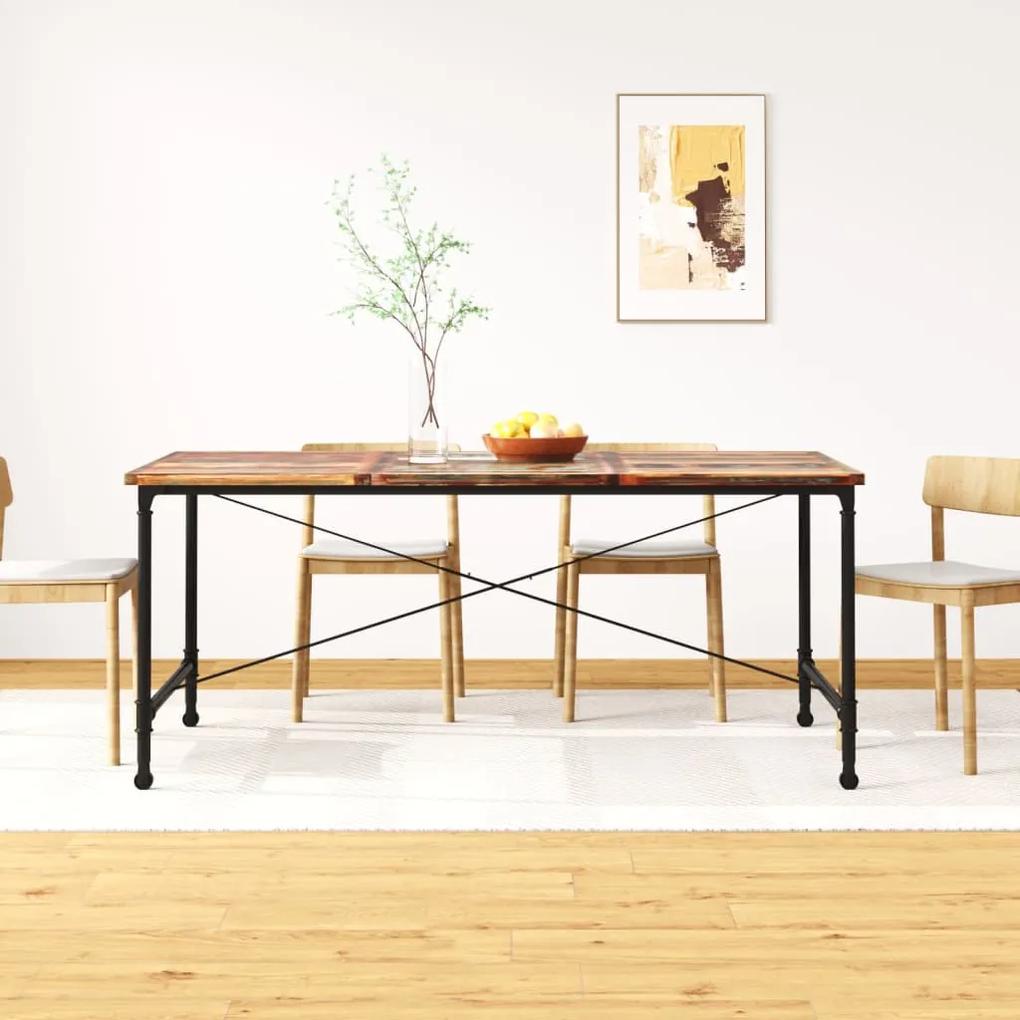 Mesa de jantar madeira reciclada maciça 180 cm