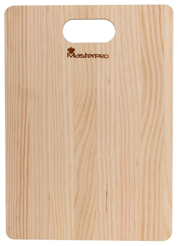 Tábua de corte Masterpro Natural 35 x 25 x 3 cm madeira de pinho 35 cm