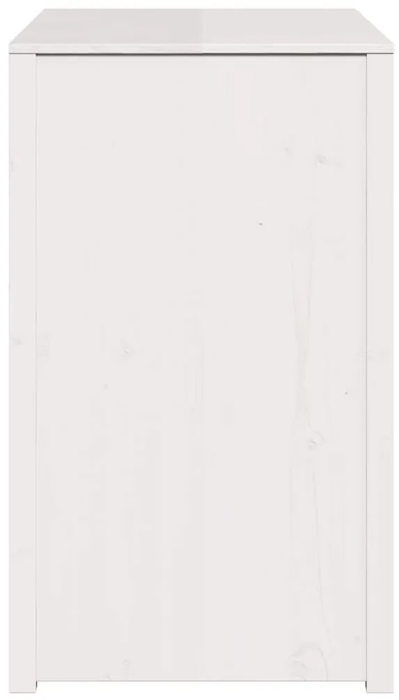Armário de Cozinha Externo Branco 106x55x92 cm Madeira Sólida de Pinho