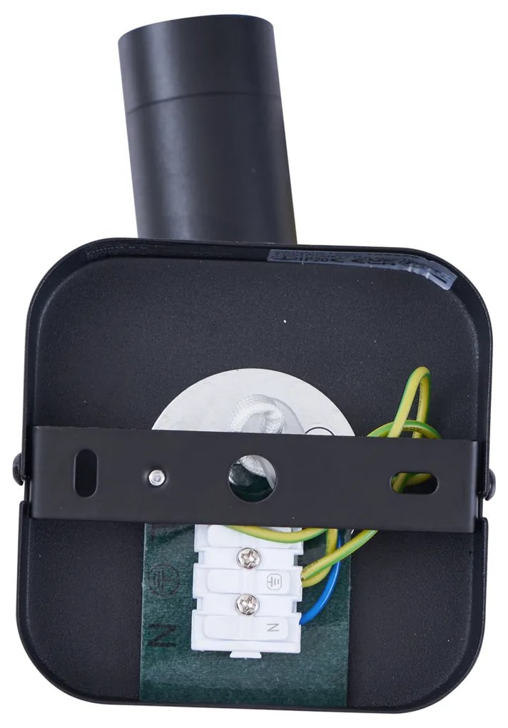 Foco de teto moderno preto redondo GU10 35mm giratório e inclinável - Kate