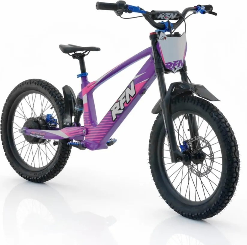 Bicicleta elétrica infantil sem pedais 750W 20" 36V 7.5Ah RXF EVO-RACING Roxa