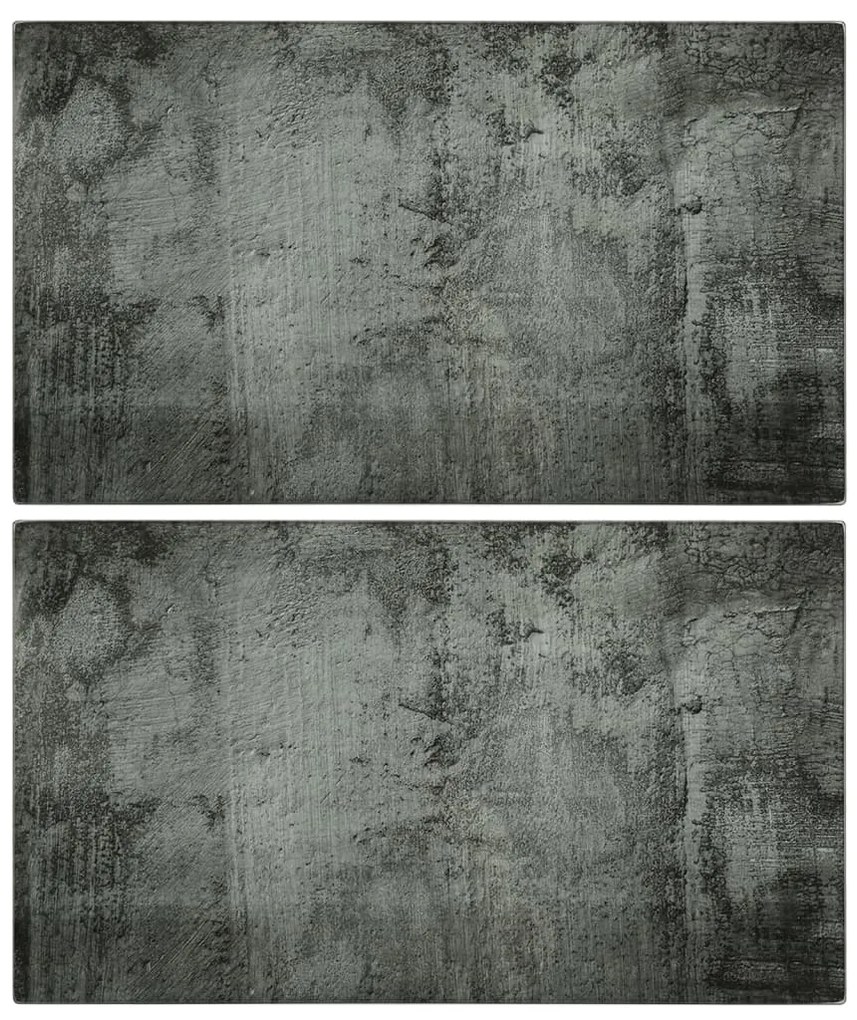 Tábuas de cortar 2 pcs vidro temperado padrão de cimento