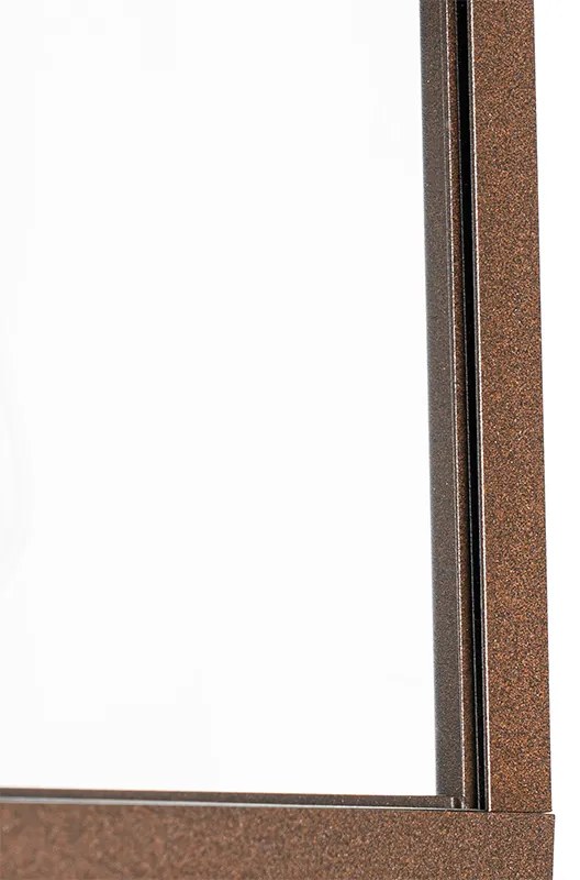 Lanterna de parede exterior industrial castanho enferrujado IP44 - Charlois