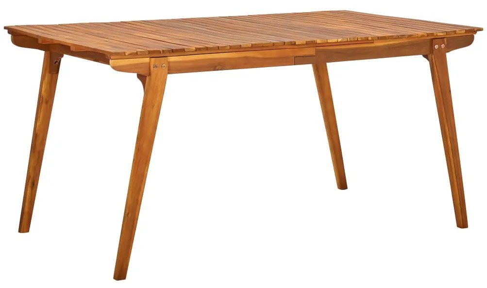 vidaXL Mesa de jardim 150x90x75 cm madeira de acácia maciça