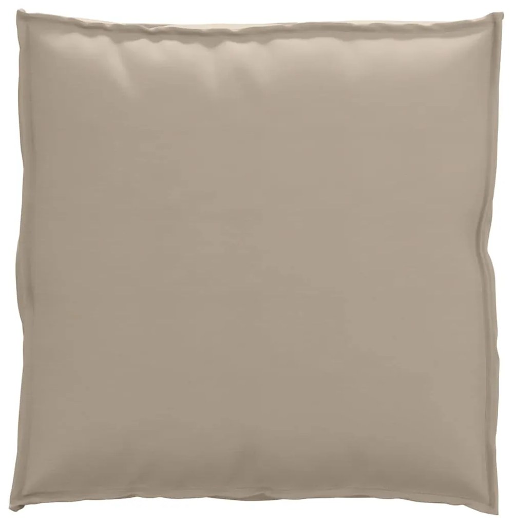 Almofada de palete para assento taupe 70x70x12 cm - Tecido Oxford