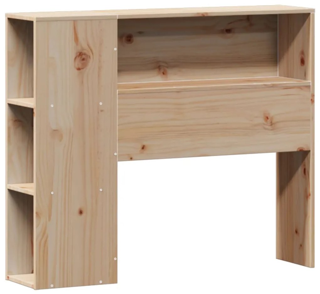 Cama com estante sem colchão 100x200 cm pinho maciço