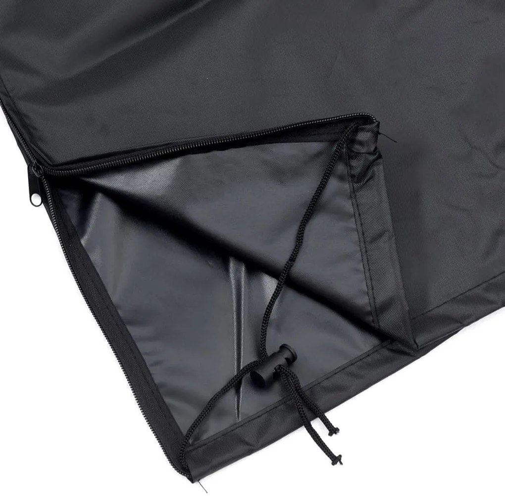 Capa p/ aquecedor forma pirâmide 86x47x241 cm oxford 420D preto