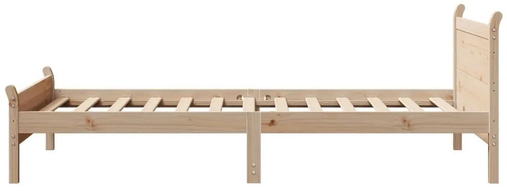 Cama sem colchão 100x200 cm madeira de pinho maciça