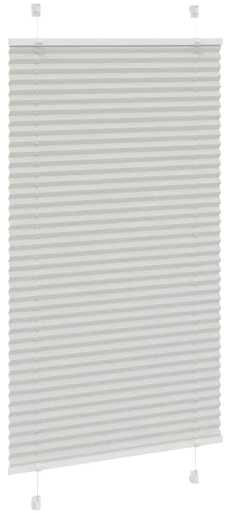 Cinzento Luz Plissada Cega 80x150 cm Largura Tecido 79,4 cm