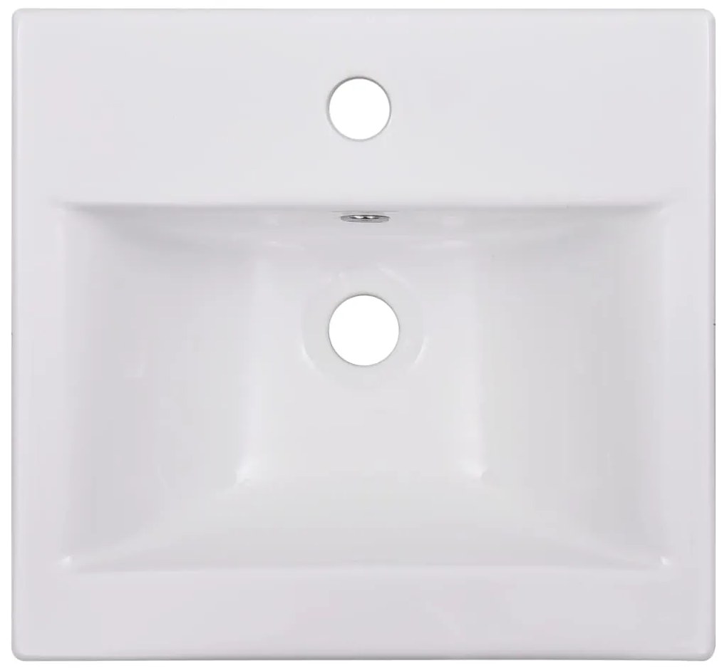 Lavatório embutido 42x39x18 cm cerâmica branco
