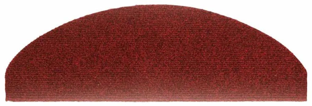 Tapetes de escada autoadesivos 10 pcs 65x21x4 cm vermelho