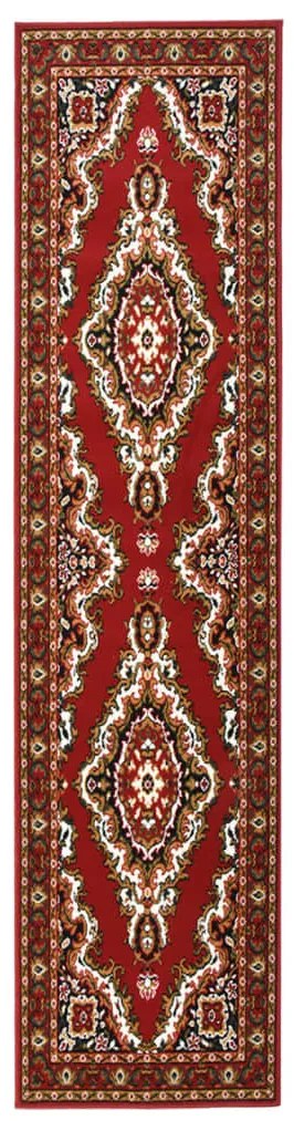 vidaXL Passadeira 80x400 cm polipropileno vermelho oriental