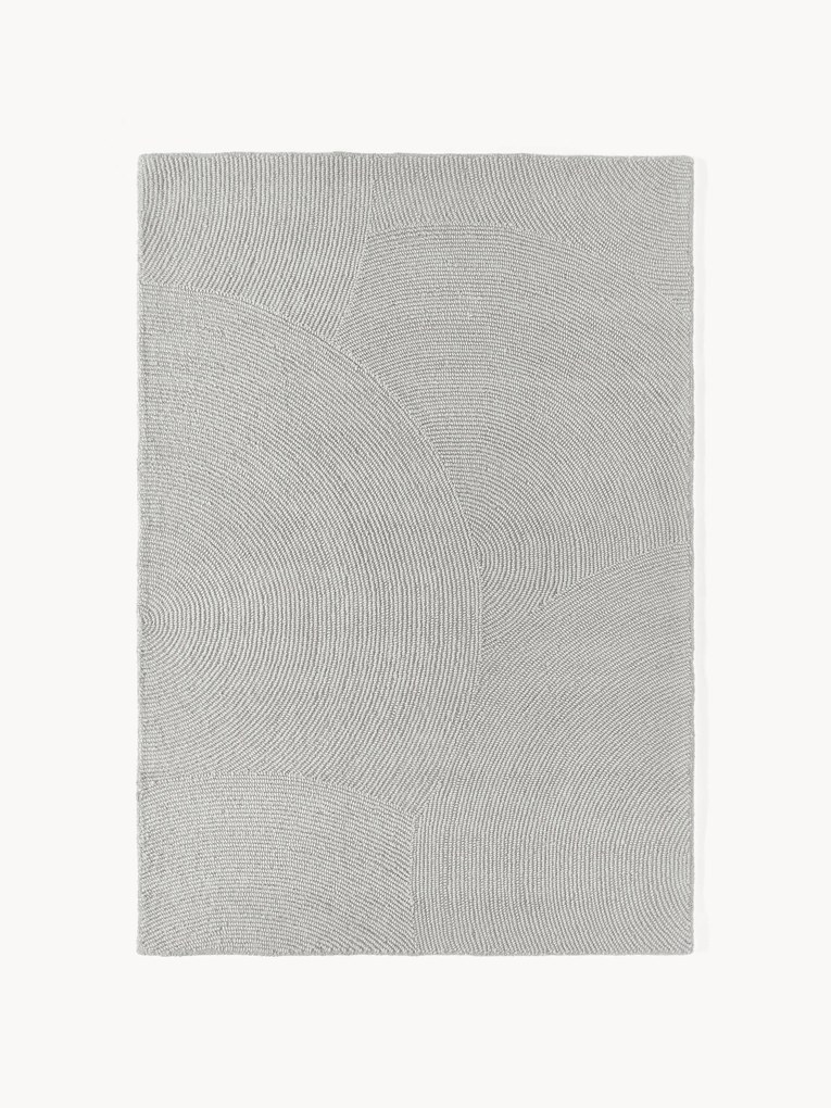 Tapete em lã artesanal de pelo curto Eleni