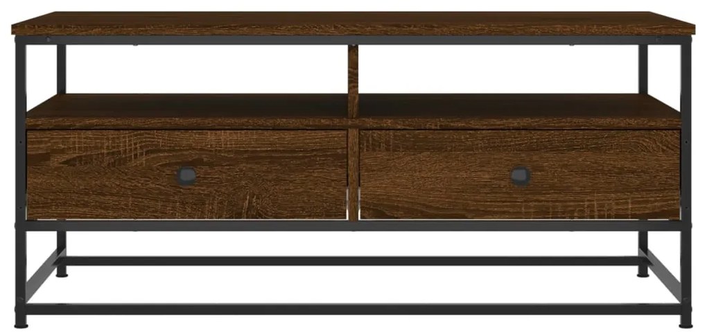 Mesa de centro 100x51x45 cm derivados madeira carvalho castanho
