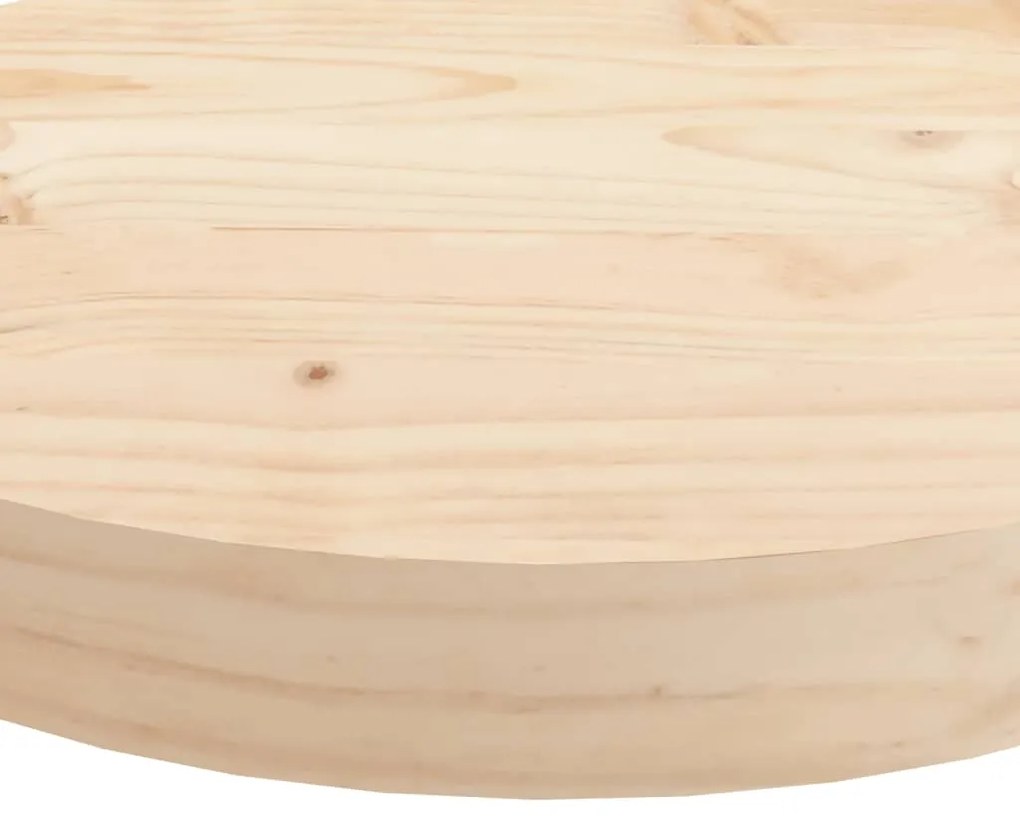 Tampo de mesa redondo Ø90x3 cm madeira de pinho maciça