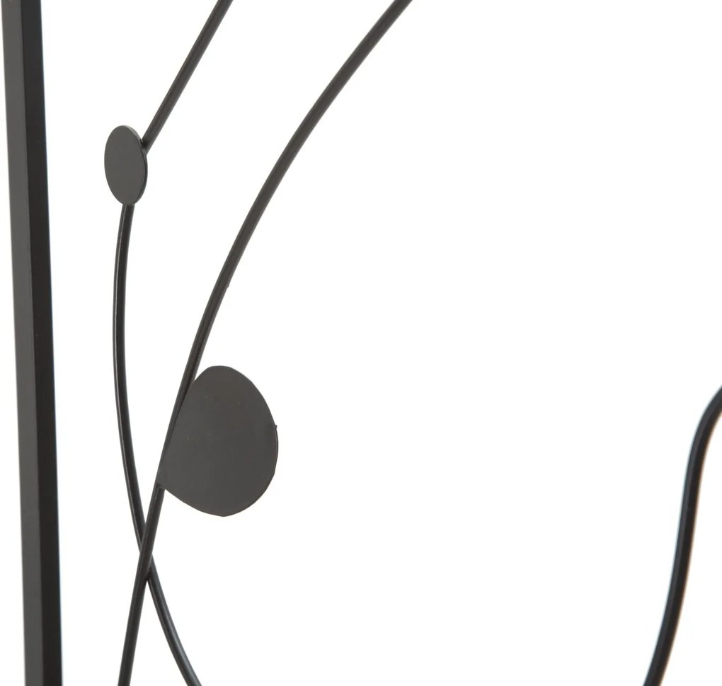 PAINEL DE PAREDE DE FERRO CORPO SIMPLES CONJUNTO 2 PEÇAS CM 50X1X100 PRETO