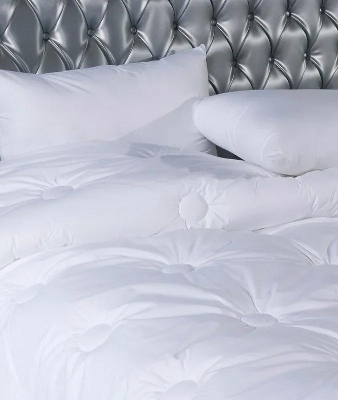 Edredão branco 200x200 - Edredão cama 135 cm - Edredon quente inverno 350 gr./m2