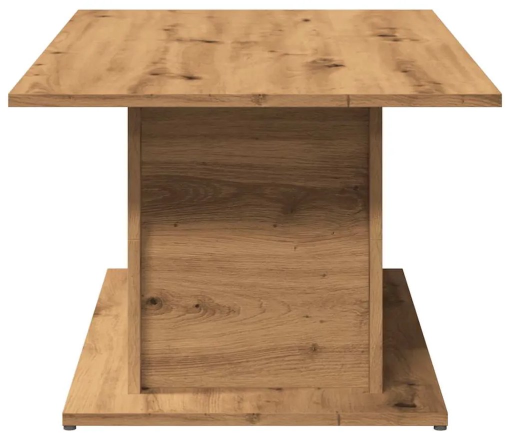 Mesa centro 102x55,5x40cm derivados madeira carvalho artisiano