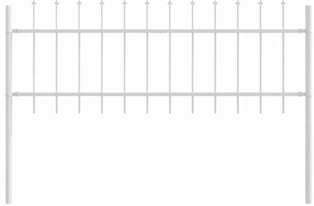 Cerca de Jardim com Pontas Pontiagudas - Branca - 10.2 x 0.6 m - Aço