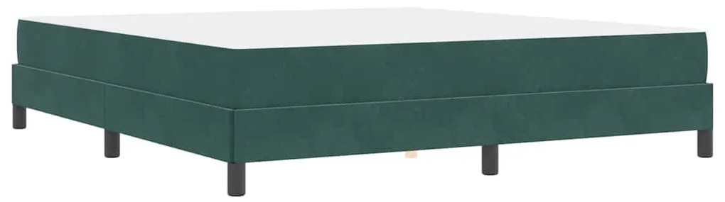 Cama box spring com colchão Verde Escuro 180 x 200 cm Veludo