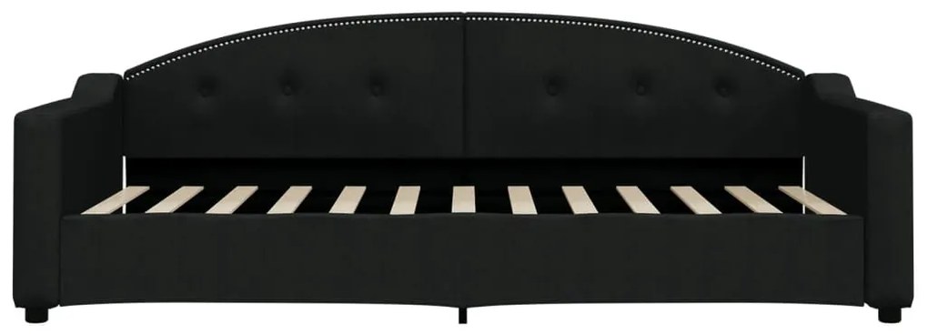 Sofá-cama 90x200 cm tecido preto